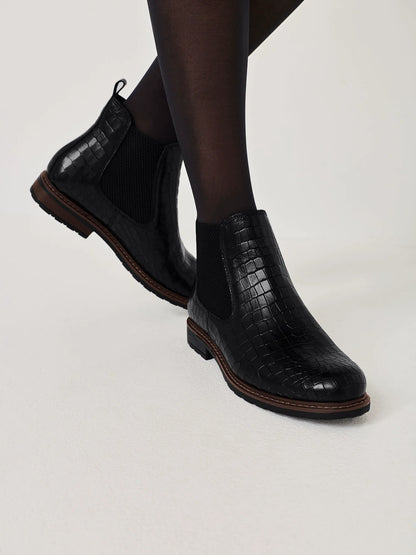 BLK LEA. CROCO