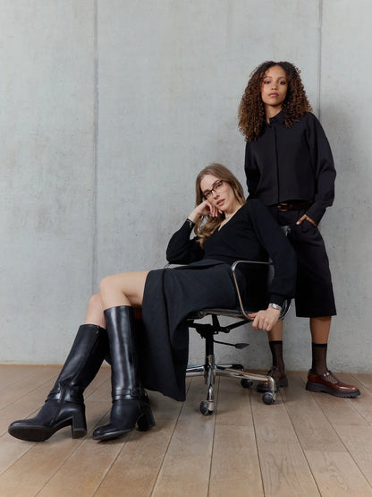 BLACK LEATHER