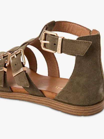 OLIVE SUEDE
