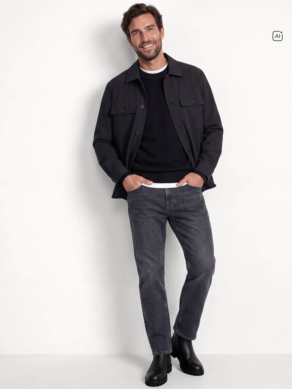 BLACK LEATHER