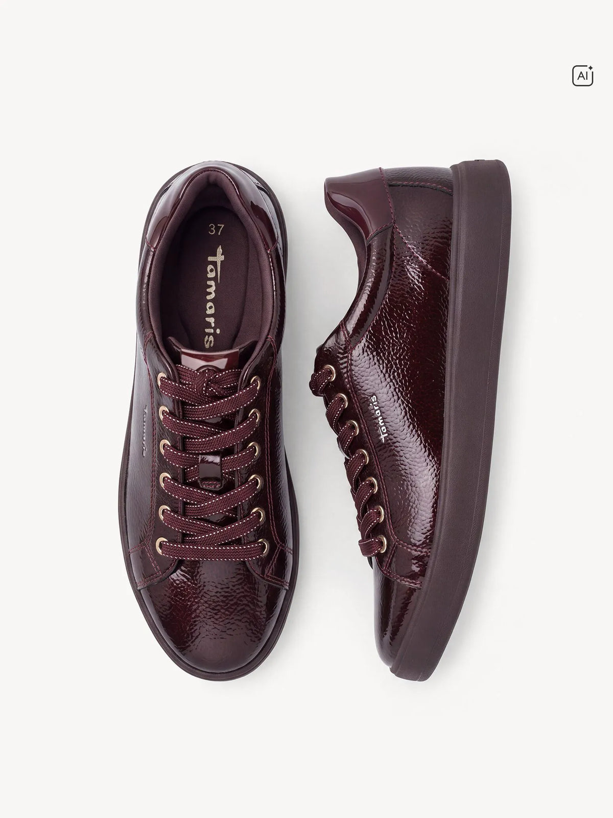 BURGUNDY PAT.