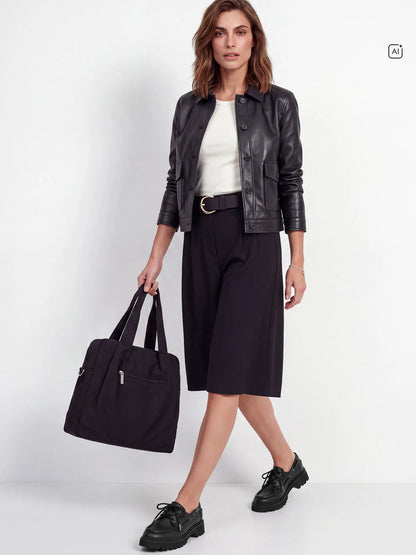 BLACK LEATHER