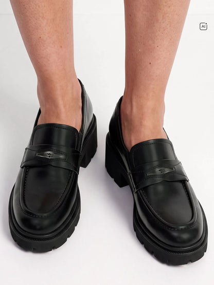 BLACK LEATHER