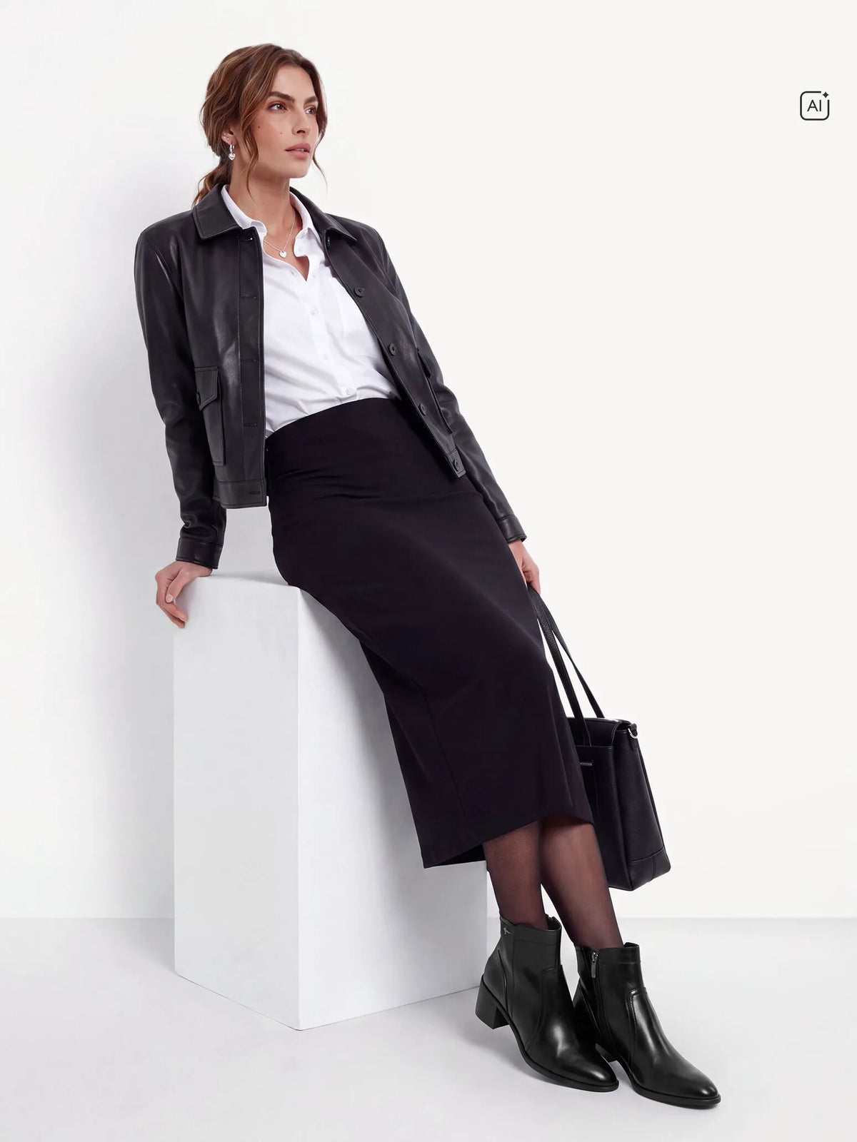 BLACK LEATHER