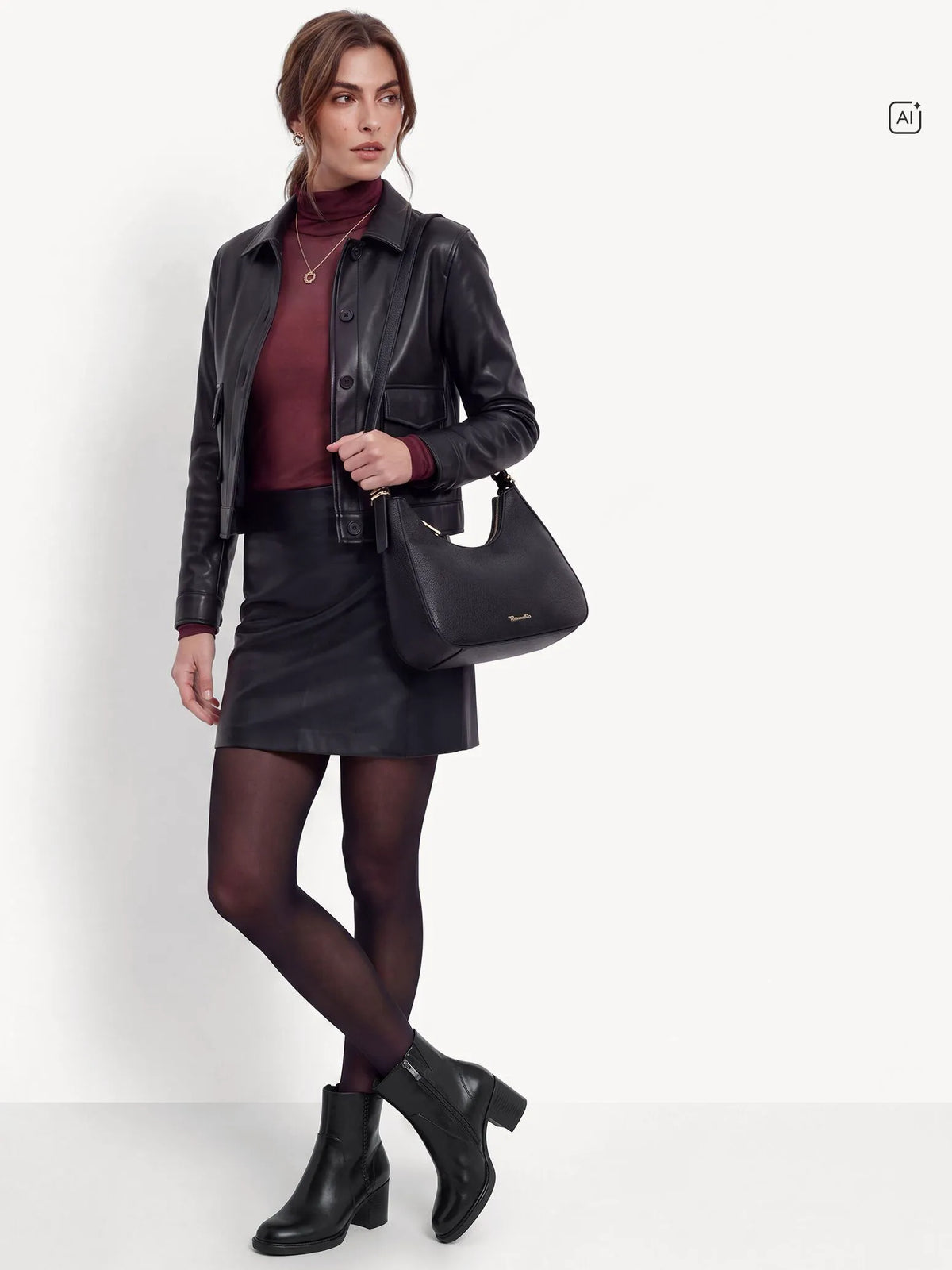 BLACK LEATHER