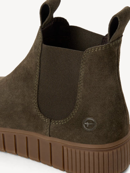 OLIVE SUEDE