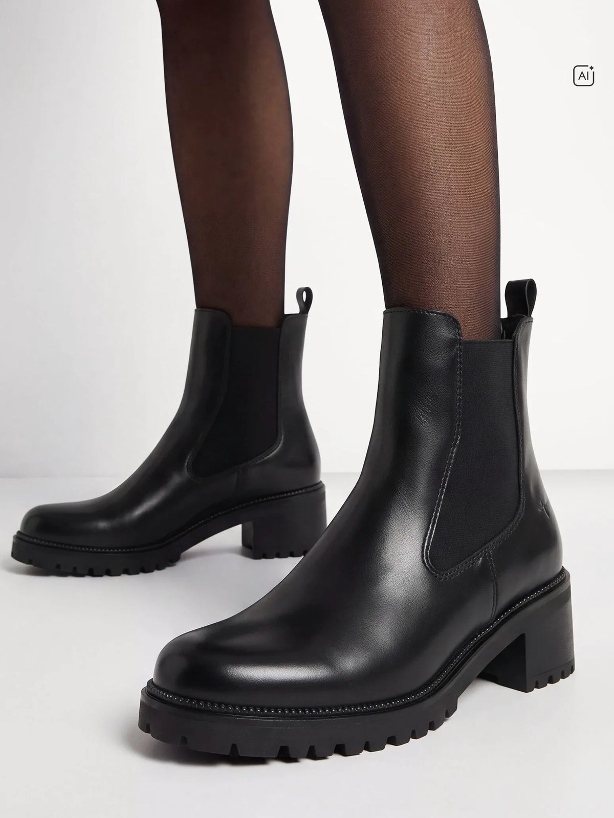 BLACK LEATHER