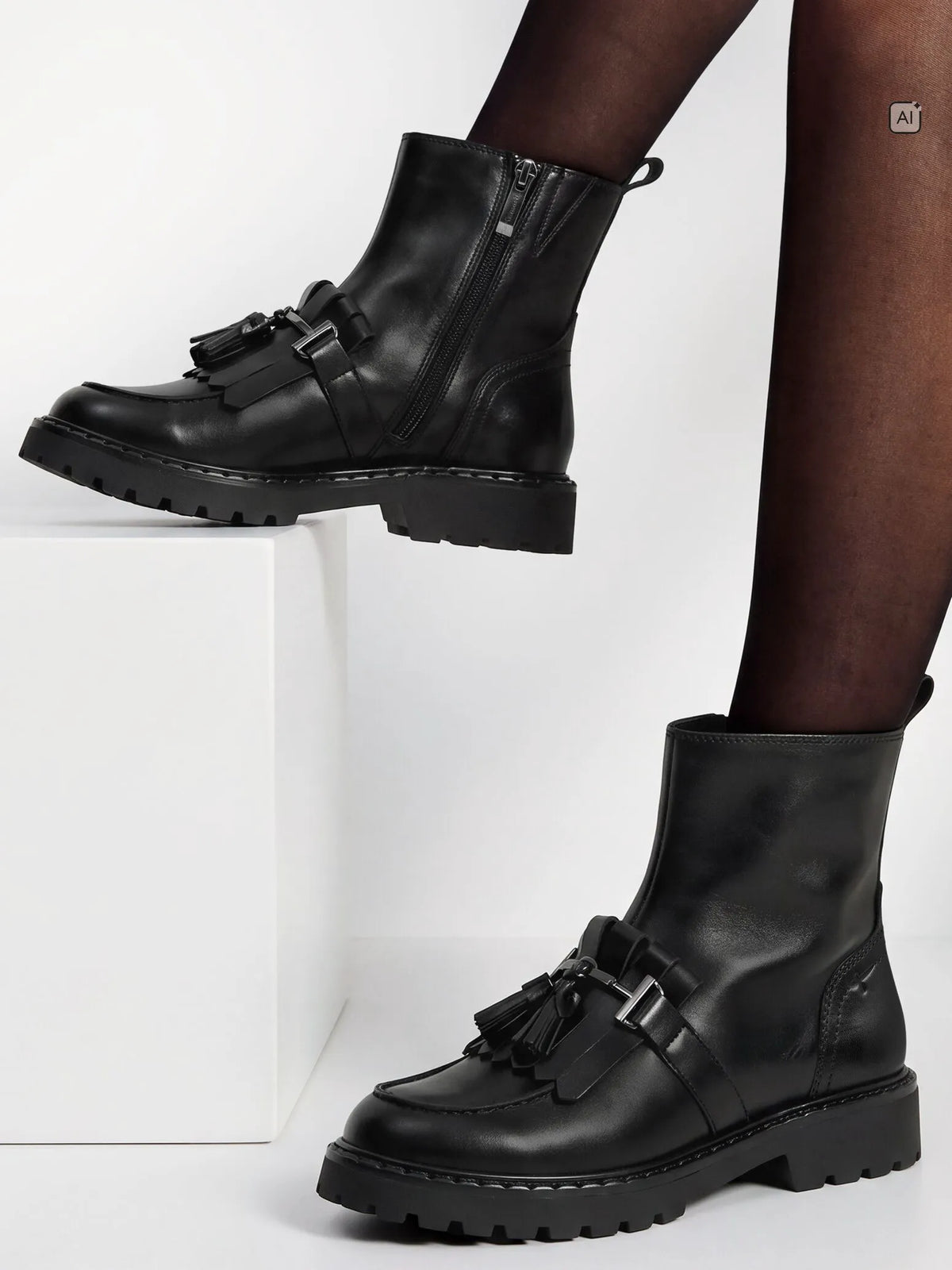 BLACK LEATHER
