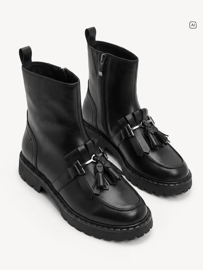 BLACK LEATHER