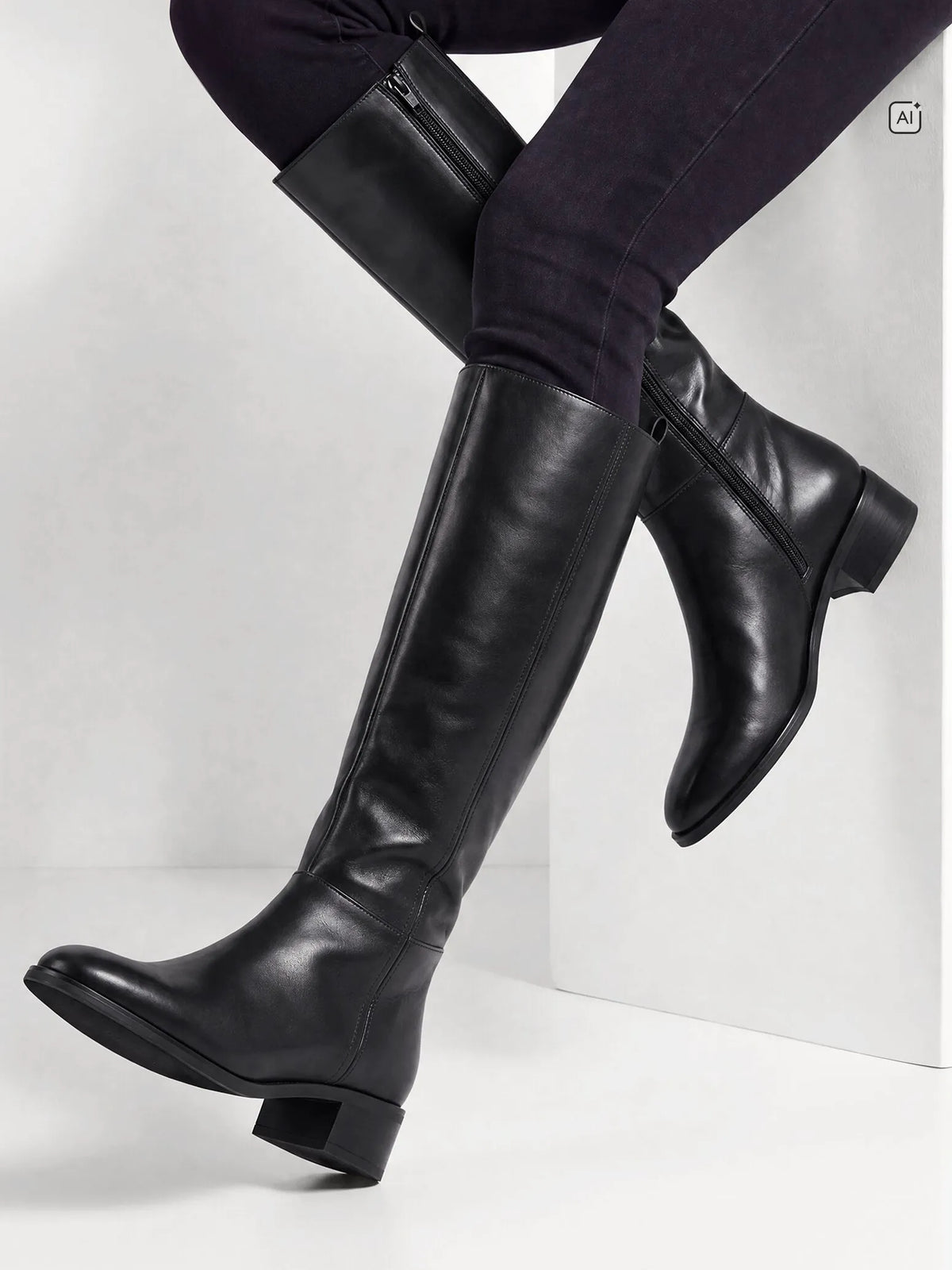 BLACK LEATHER