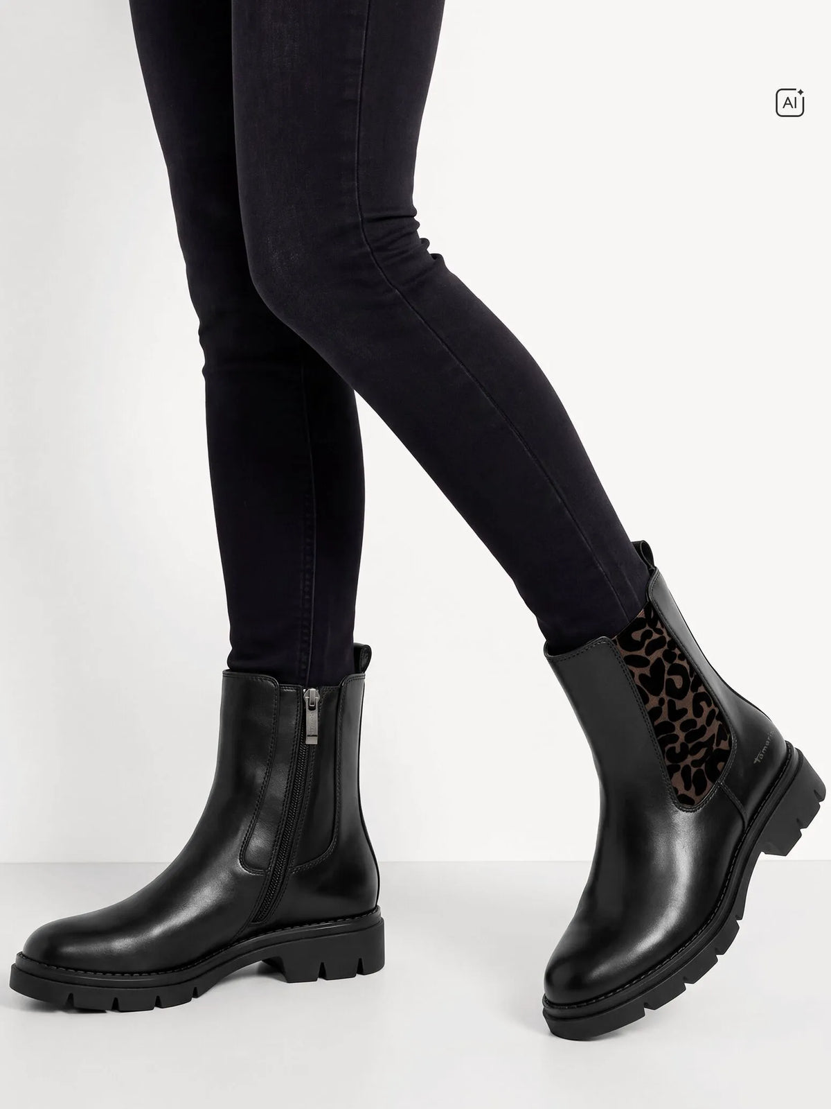 BLACK/LEOPARD
