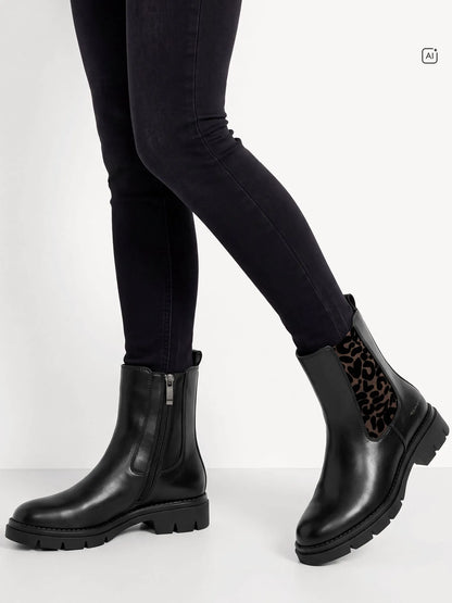 BLACK/LEOPARD