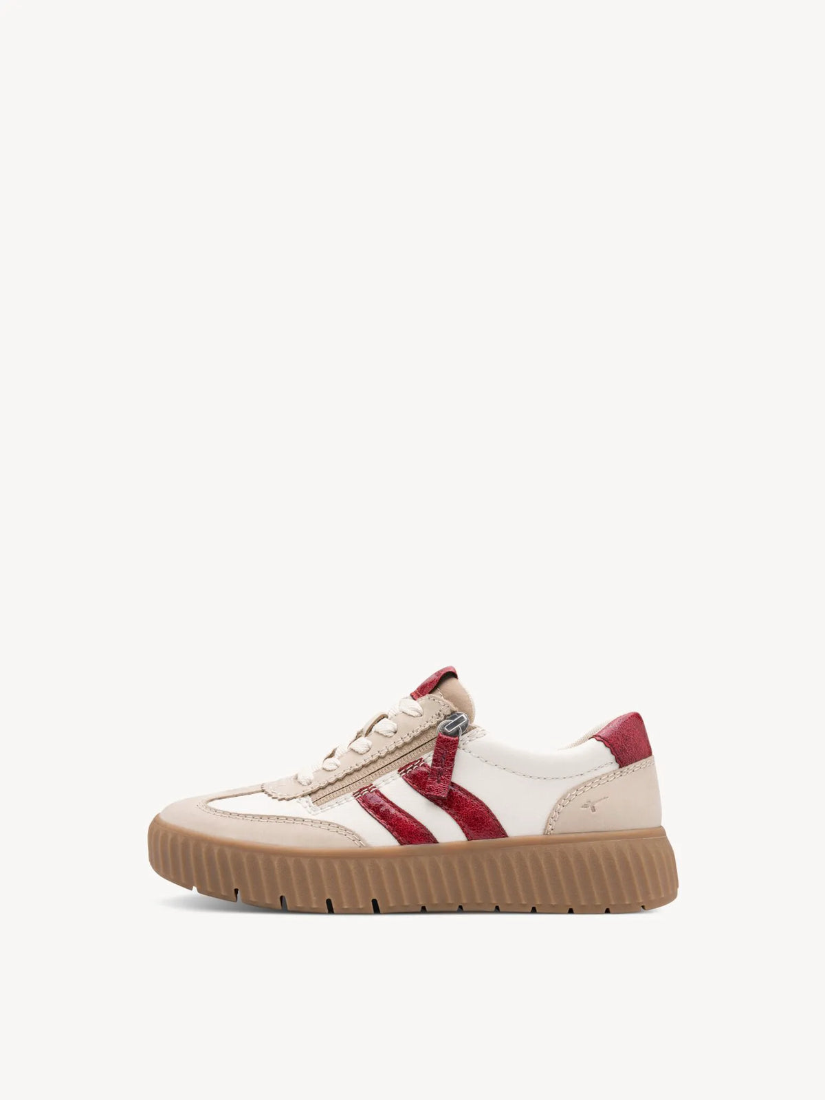 BEIGE/RED