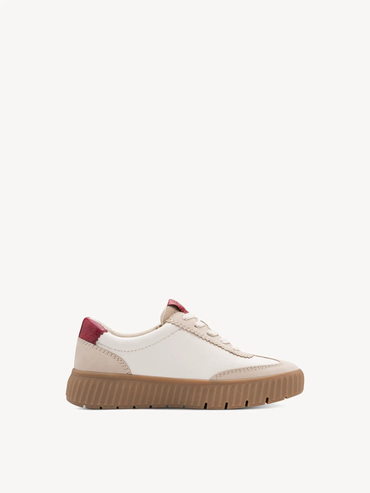 BEIGE/RED