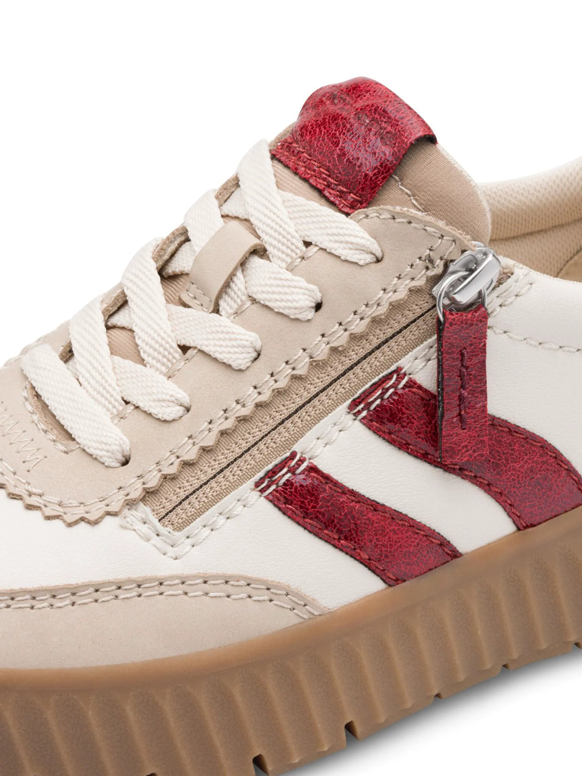 BEIGE/RED