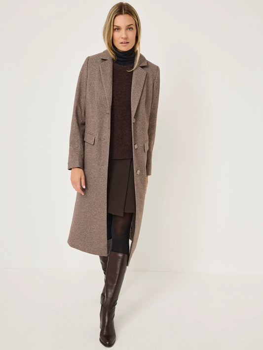 Warm Taupe Herringbone